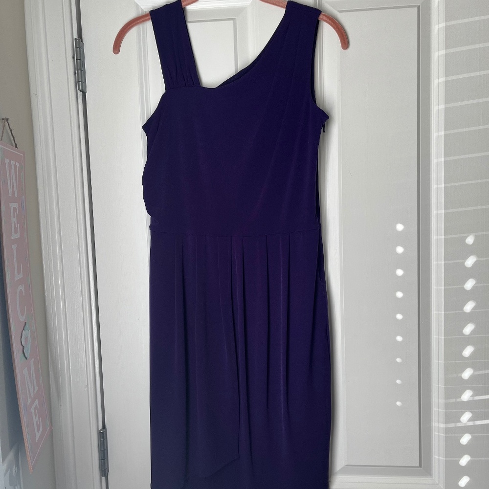CALVIN KLEIN DEEP PURPLE COCKTAIL DRESS